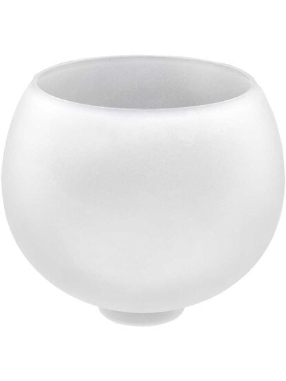 7 Inch Frosted Crystal Gasolier Shade - 2 1/2 Inch Fitter.