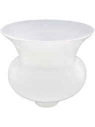 CLM Opal Glass Relector Torchiere Shade - 2 1/4 Inch Fitter