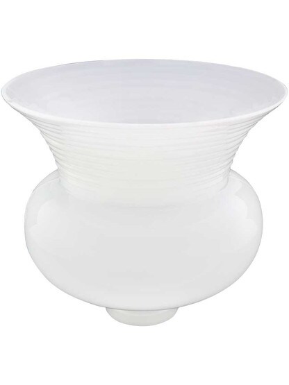 CLM Opal Glass Relector Torchiere Shade - 2 1/4 Inch Fitter.
