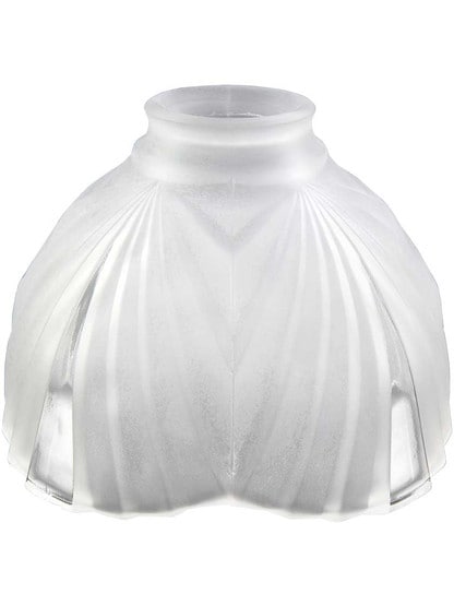 Art Deco Etched Crysal Shade - 2 1/4 Inch Fitter.