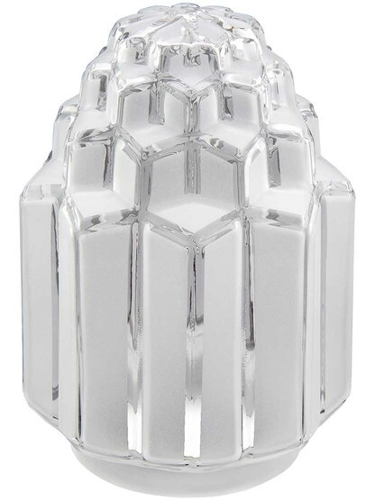Frosted Glass Skyscraper Shade - 3 1/4 Inch Fitter.