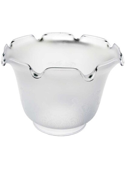 Vianne Satin-Etched Gas Light Shade with 4 inch Fitter.
