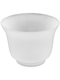 Sandblasted Bell Style Gas Shade With 4" Fitter