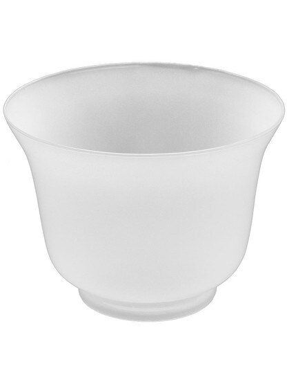 Sandblasted Bell Style Gas Shade With 4 inch Fitter
