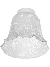 Victorian Lace-Filigree Fixture Shade with 2 1/4 inch Fitter.