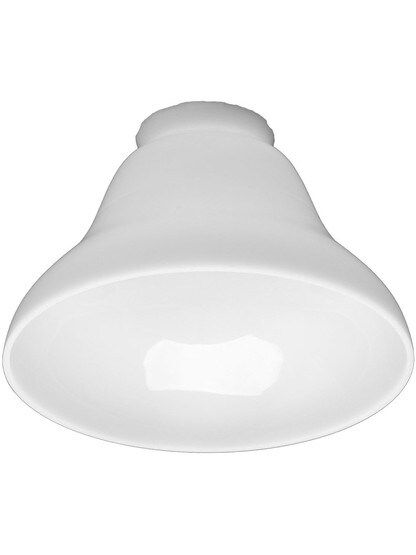 Classic Opal Bell-Shaped Shade with 2 1/4 inch Fitter.