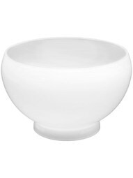 White Opal Glass Bowl Shade With 4" Fitter