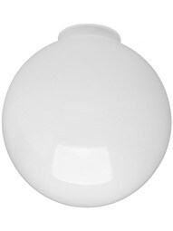 8" Ball Shade with Sandblasted Interior 3 1/4" Fitter