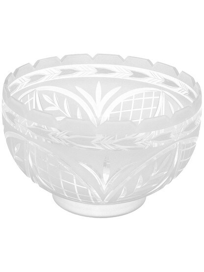 Hand Cut Glass Victorian Shade With 4 inch Fitter
