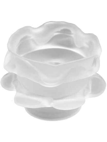2 3/4 inch Tall Rose Petal Shade with 2 1/4 inch Fitter.