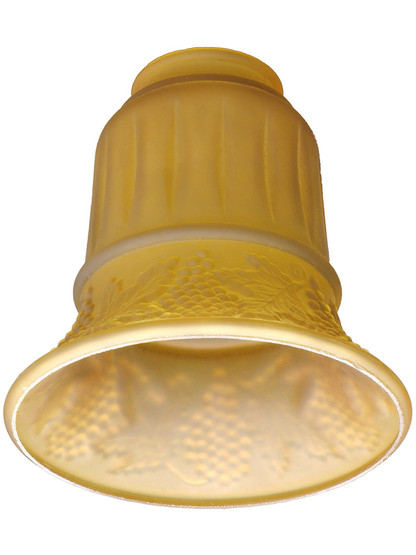 Amber Etched Pan-Light Shade with 2 1/4" Fitter