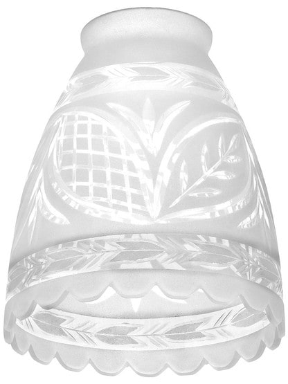 Hand Cut Victorian Shade with 2 1/4 inch Fitter.