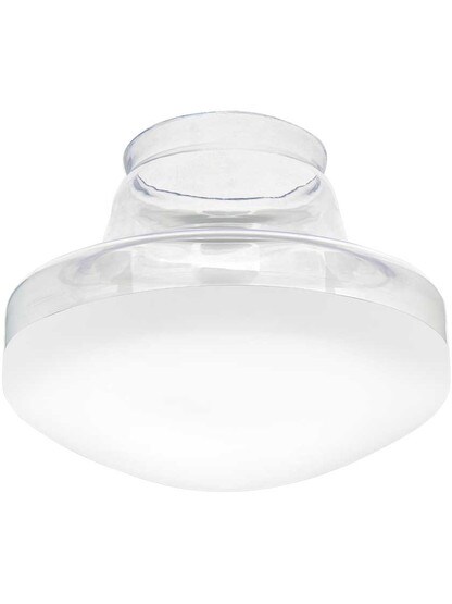 12 Inch Half-Frosted Industrial Shade - 6 Inch Fitter.
