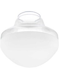 14 Inch Half-Frosted Industrial Shade - 6 Inch Fitter