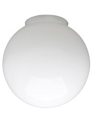 6" Opal Glass Ball Shade With 3 1/4" Fitter
