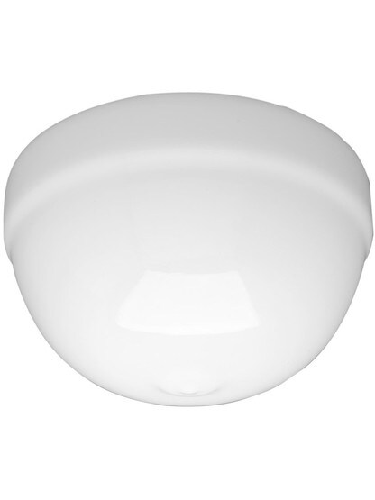 8 inch Banded Rim Schoolhouse Shade With 4 inch Fitter