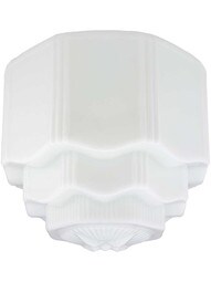 Opal Glass Skyscraper Shade - 4 Inch Fitter