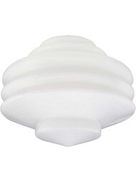 Machine Age Opal Glass Shade - 4 Inch Fitter