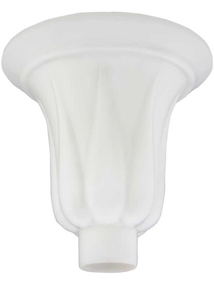 Opal Glass Tulip Style Torchiere Shade - 2 3/4 Inch Fitter.