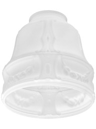 Embossed Opal Pan-Light Shade with 2 1/4" Fitter