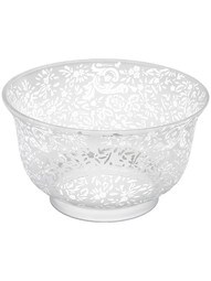 Roses & Lace Gas-Light Shade - 4" Fitter