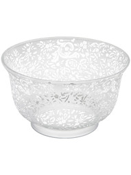 Roses & Lace Gas-Light Shade - 4" Fitter