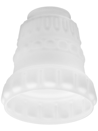 Classic Satin Opal Pan Light Shade with 2 1/4" Fitter