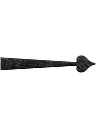 Rough Forged Iron Dummy Hinge Strap With Heart Design.