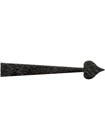 Rough Forged Iron Dummy Hinge Strap With Heart Design.