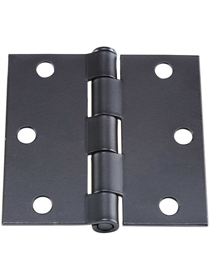 Alternate View 3 of 3 inch Solid Steel Hinge With Button Tips