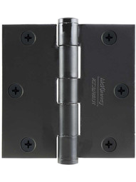 3 1/2" Solid Steel Hinge with Button Tips