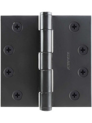 4 inch Solid Steel Hinge With Button Tips