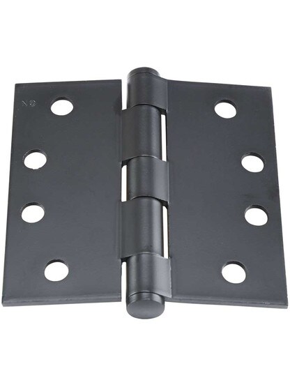 Alternate View 3 of 4 inch Solid Steel Hinge With Button Tips