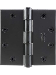 4 1/2 inch Solid Steel Hinge With Button Tips