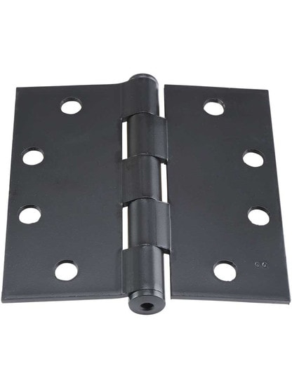 Alternate View 3 of 4 1/2 inch Solid Steel Hinge With Button Tips