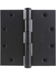 5" Solid Steel Hinge With Button Tips