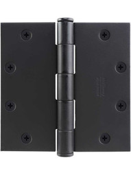 5" Solid Steel Hinge With Button Tips