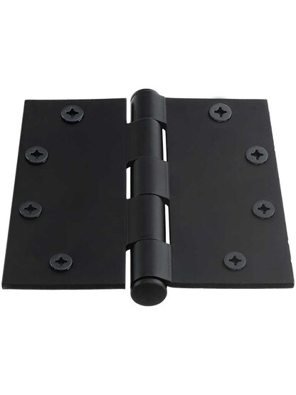Alternate View 2 of 5 inch Solid Steel Hinge With Button Tips
