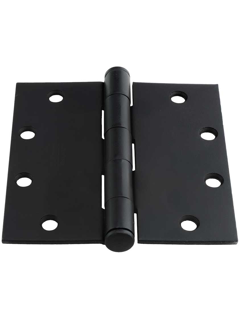Alternate View 3 of 5 inch Solid Steel Hinge With Button Tips