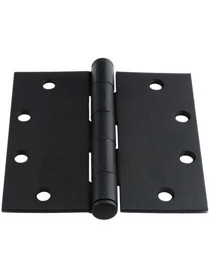 Alternate View 3 of 5 inch Solid Steel Hinge With Button Tips