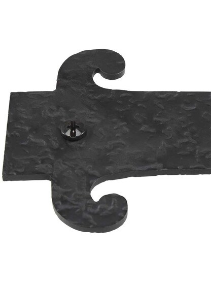 Alternate View 3 of Rough Forged Iron Dummy Hinge Strap With Simple Warwick Design.