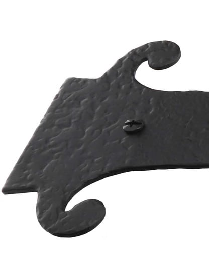 Alternate View 3 of Rough Forged Iron Dummy Hinge Strap With Fancy Warwick Pattern.