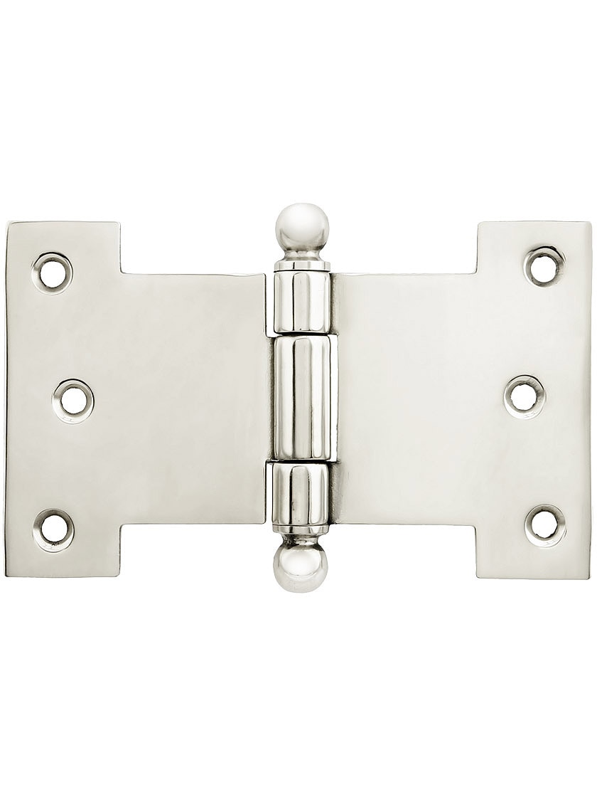 Martell Supply [SPH-3X5-R] Stainless Steel Shutter Parliament Hinge - H Lift Off - Right Mount - Flat Black Finish - Pair - 3" H X 5 1/2" W