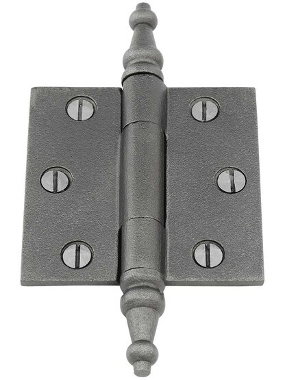 2 1/2-Inch Cast Iron Door Hinge With Steeple Tips