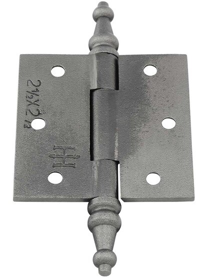 2 1/2-Inch Cast Iron Door Hinge With Steeple Tips