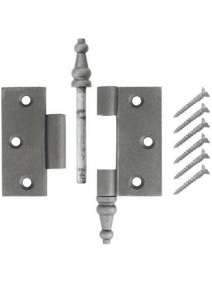 2 1/2-Inch Cast Iron Door Hinge With Steeple Tips