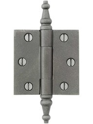 2 1/2-Inch Cast Iron Door Hinge With Steeple Tips