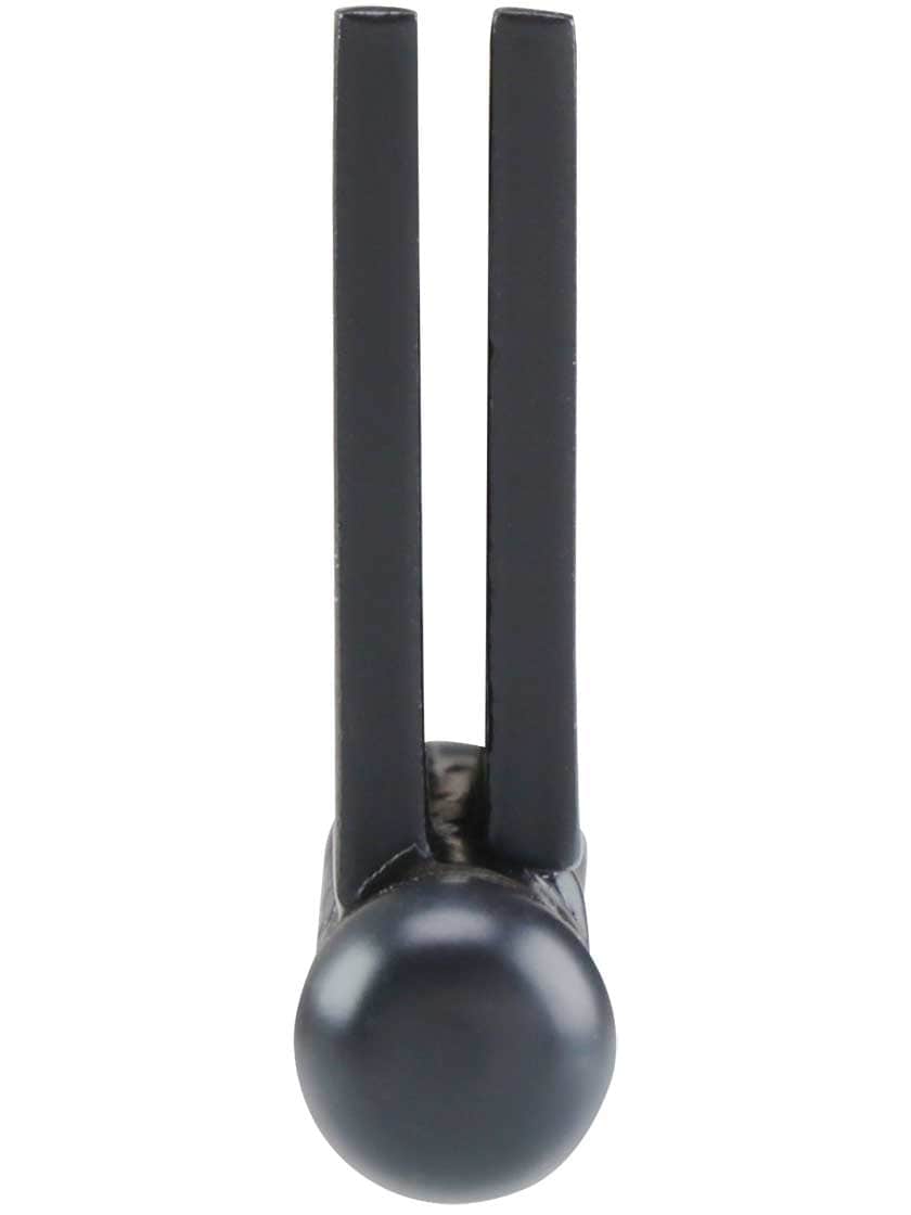 Alternate View 5 of 3 inch Cast Iron Ball Tip Hinge With Decorative Vine Pattern