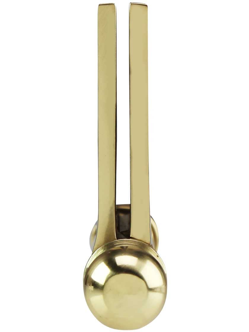 Alternate View 5 of 3 1/2-Inch Ball-Tip Windsor Pattern Hinge In Solid Brass.