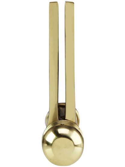 Alternate View 5 of 3 1/2-Inch Ball-Tip Windsor Pattern Hinge In Solid Brass.